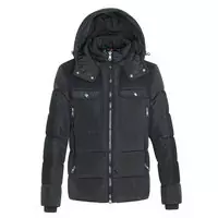 moncler coat doudoune down jacket felpa con cappuccio zipper noir